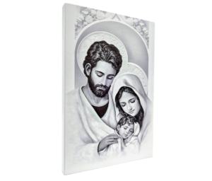 Obraz Święta Rodzina Czarno – Biały S4 13 X 19 cm