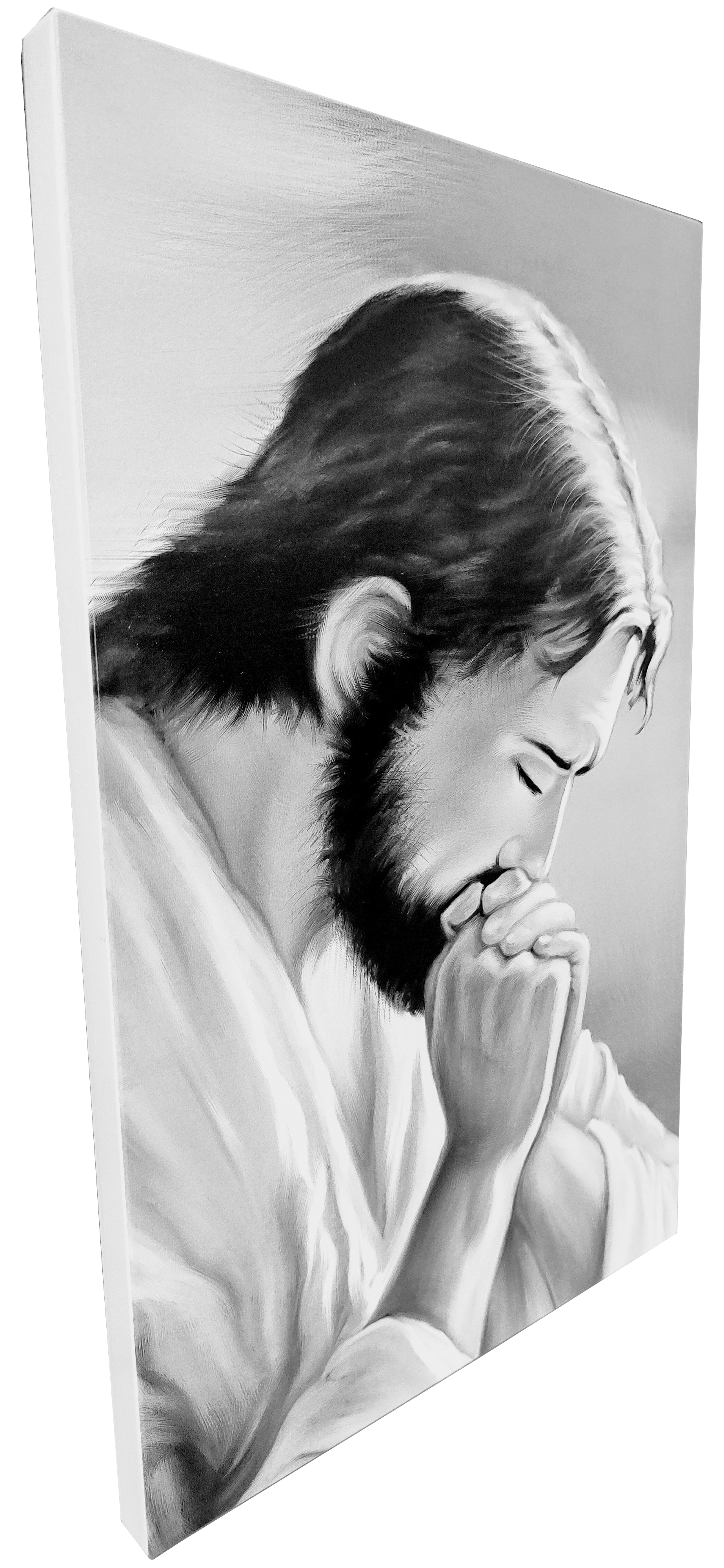 Obraz Jezus Modlący Czarno – Biały XL5 40 x 65 cm