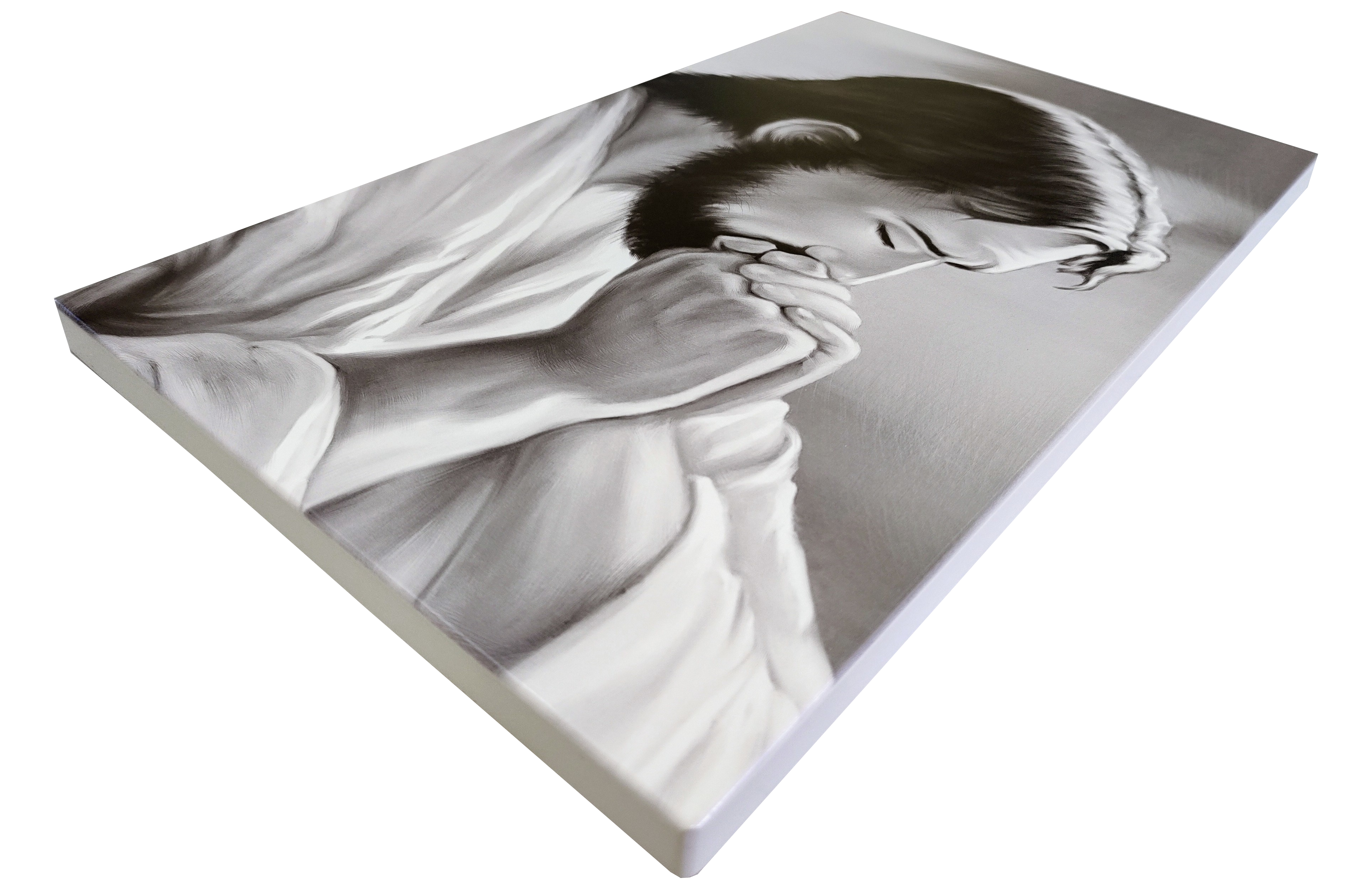 Obraz Jezus Modlący Czarno – Biały XL5 40 x 65 cm - obrazek 2