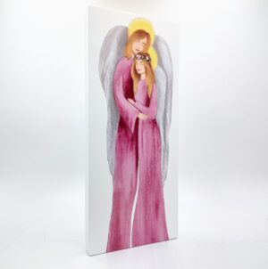 Obraz Para Aniołów Różowa Rozmiar L nr. 30