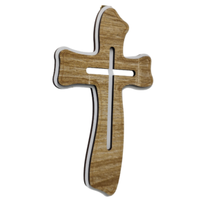 Krzyż wiszący drewniany KW1