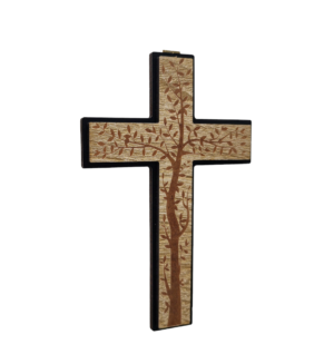 Krzyż wiszący drewniany KW3