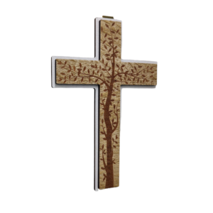 Krzyż wiszący drewniany KW4