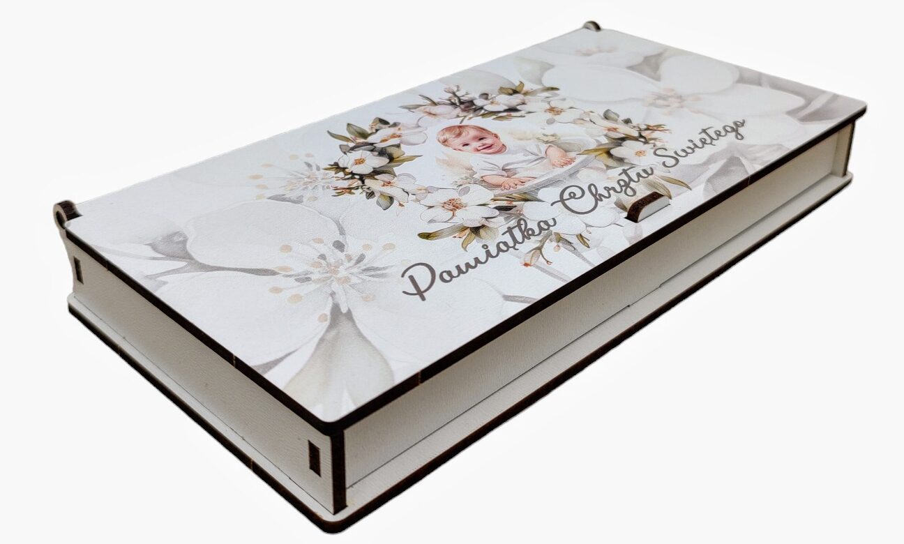 Pudełko upominkowe Pamiątka Chrzest PC11 - obrazek 2