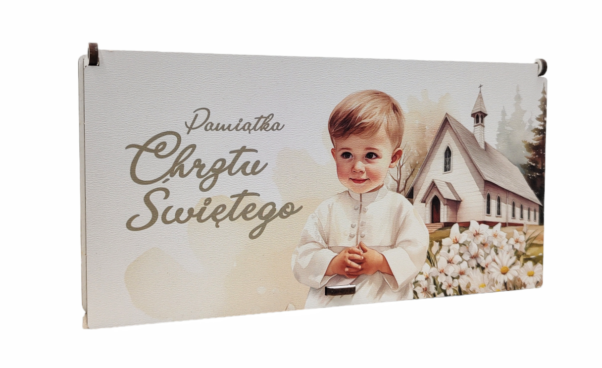 Pudełko upominkowe Pamiątka Chrzest PC7