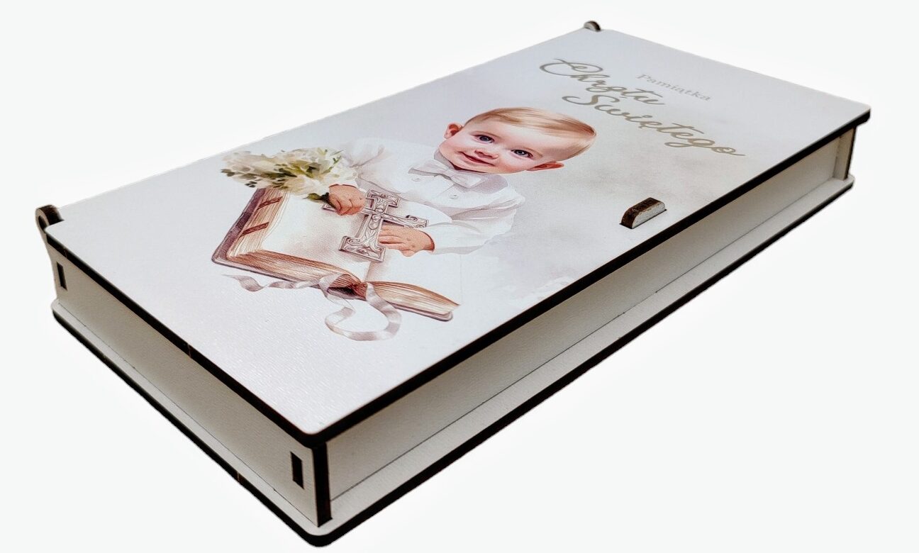 Pudełko upominkowe Pamiątka Chrzest PC9 - obrazek 2