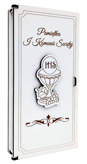 Pudełko na I Komunię Świętą - na pieniądze PK1