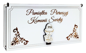 Pudełko na I Komunię Świętą - na pieniądze PK3