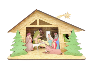 Szopka Bożonarodzeniowa LED SZ2