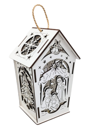 Lampion roratni drewniany LD1