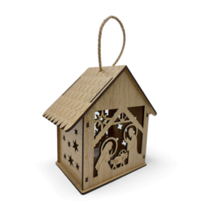 Lampion roratni drewniany LD4