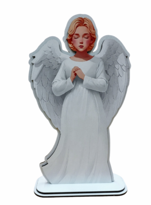 Anioł Pamiątka I Komunii Św. , Chrztu - biały ASS4