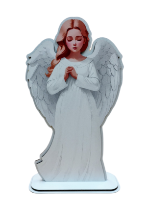 Anioł Pamiątka I Komunii Św. , Chrztu - biały ASS1