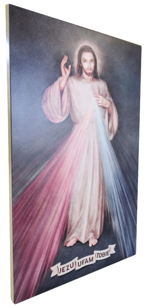 OBRAZ JEZU UFAM TOBIE JEZUS MIŁOSIERNY S9 13 x 19cm