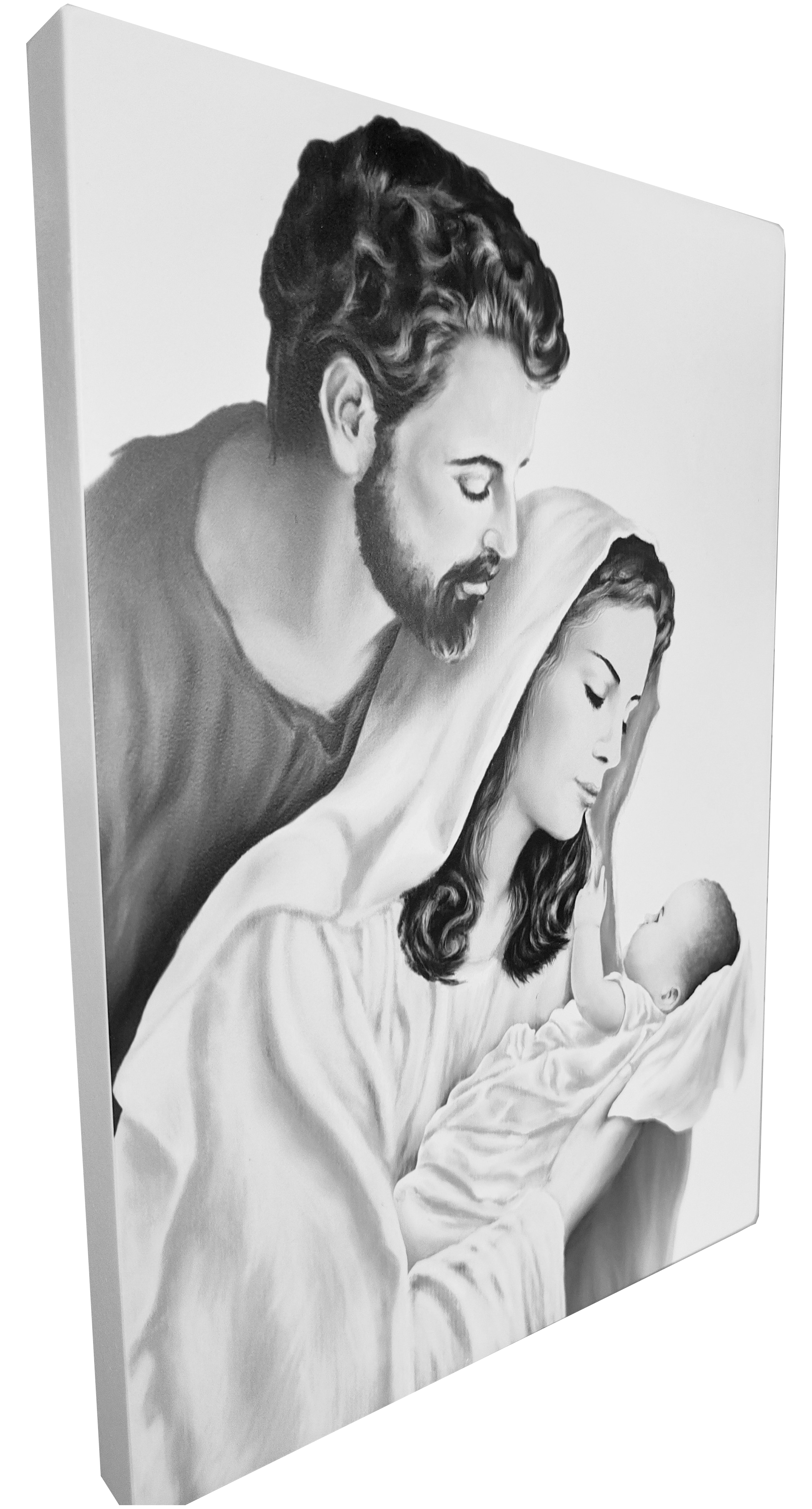 Obraz Święta Rodzina Czarno - Biały XL8 40X 65 cm - obrazek 3