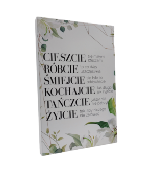 Obraz Cytat C6 18x27 cm