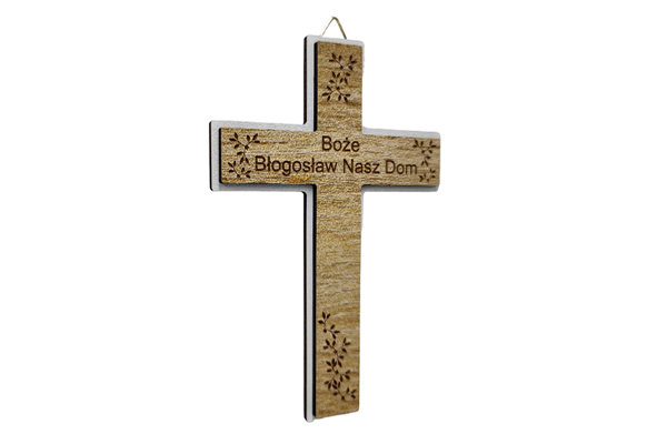 Krzyż „Boże Błogosław nasz Dom”