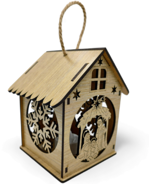 Lampion roratni drewniany LD6