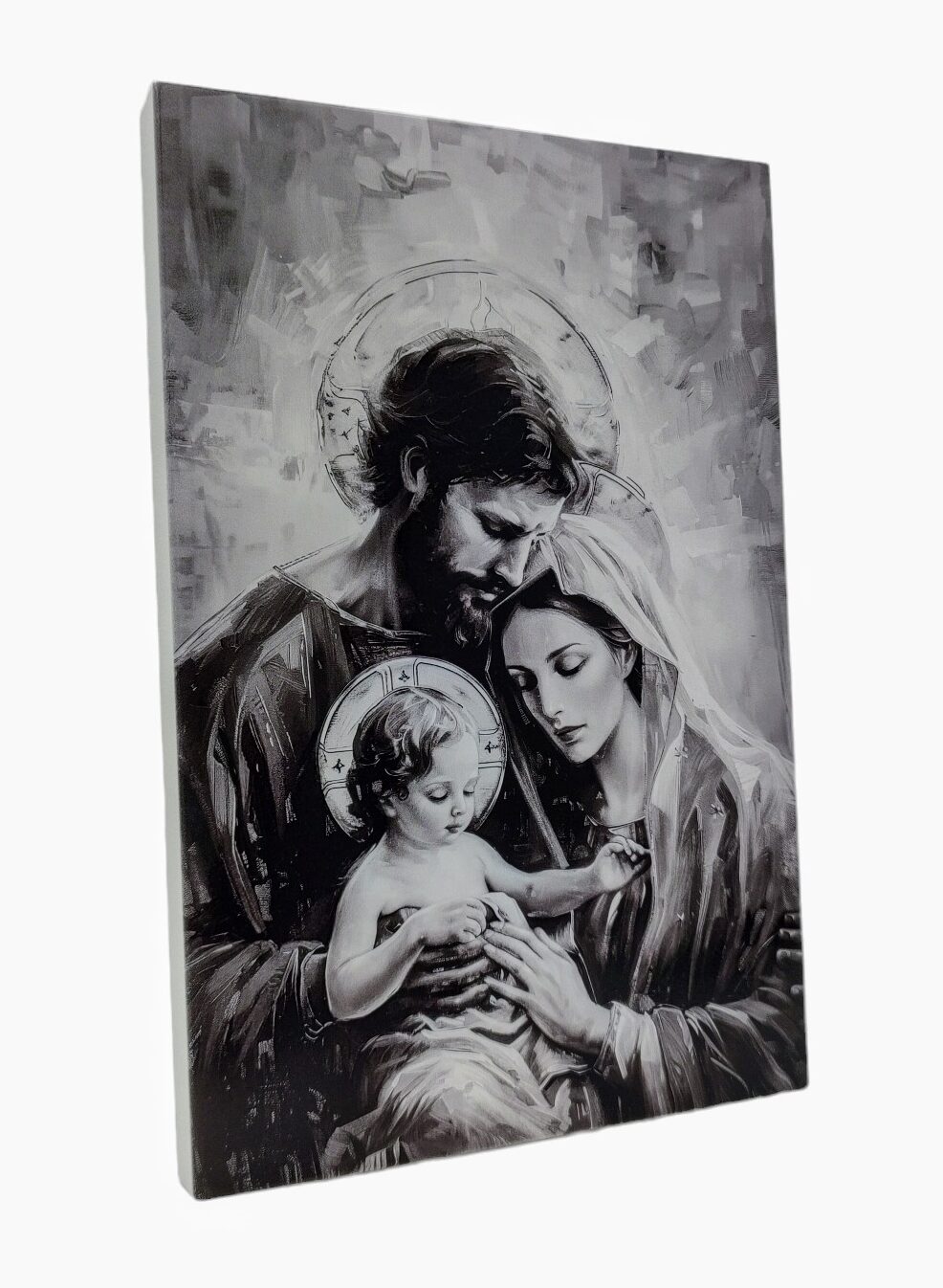 Obraz Święta Rodzina Czarno - Biała L44 26 x 43 cm