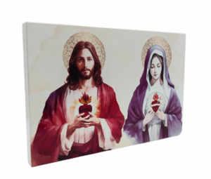 Obraz Serce Jezusa i Serce Maryi L39 26x 43 cm