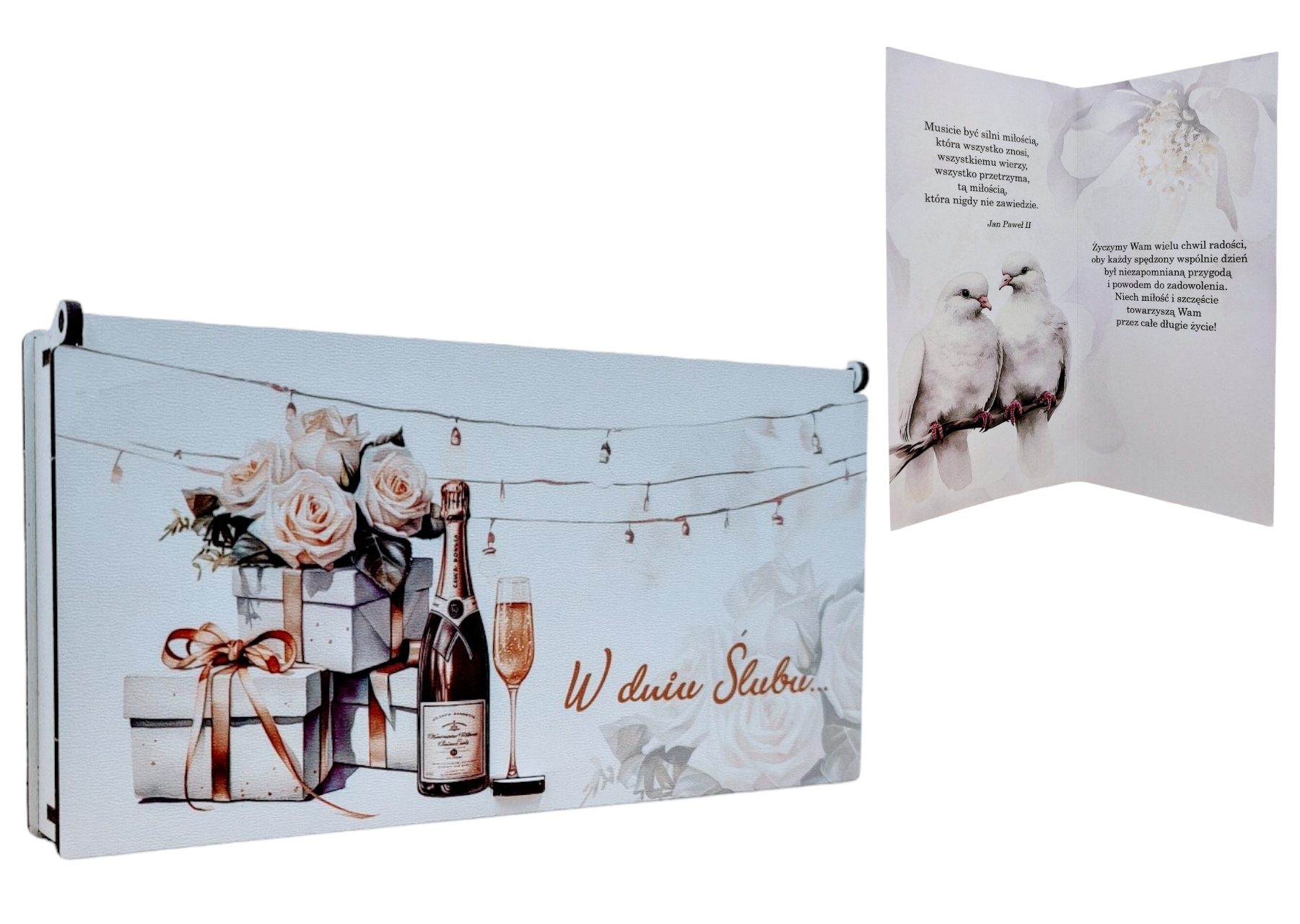 Pudełko upominkowe Pamiątka Ślub PŚ4 - obrazek 3