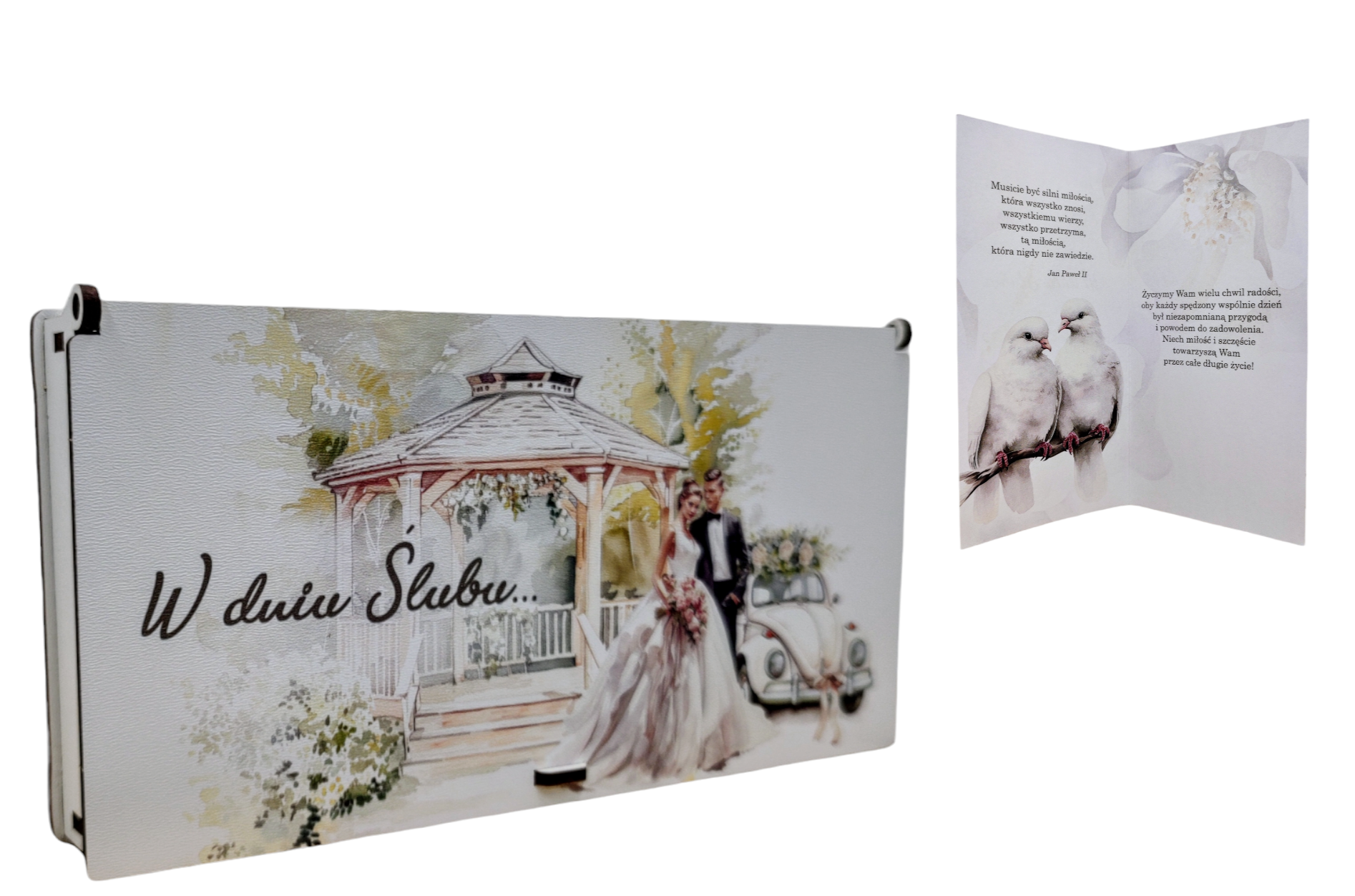 Pudełko upominkowe Pamiątka Ślub PŚ5 - obrazek 2