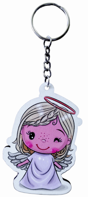 Brelok Aniołek Różowy Dziewczynka BR8