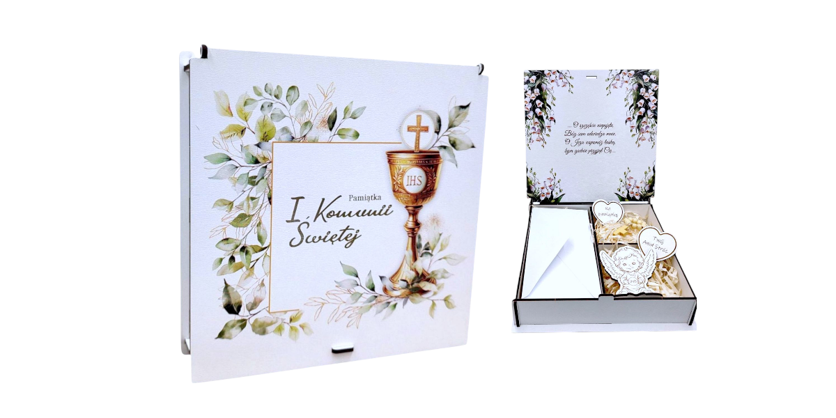 Pamiątka I Komunii Świetej <br />
Pudełko Prezent Komunijny PPK
