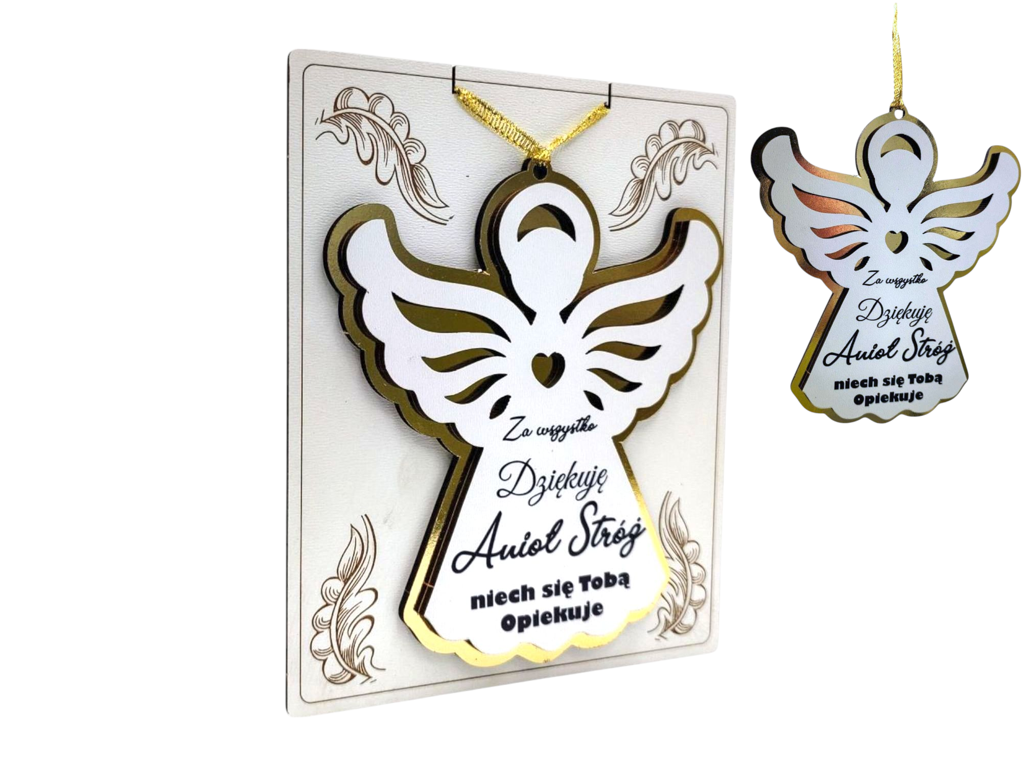 ANIOŁ ZAWIESZKA „Za wszystko Dziękuję – niech się Tobą opiekuje” AZ4
