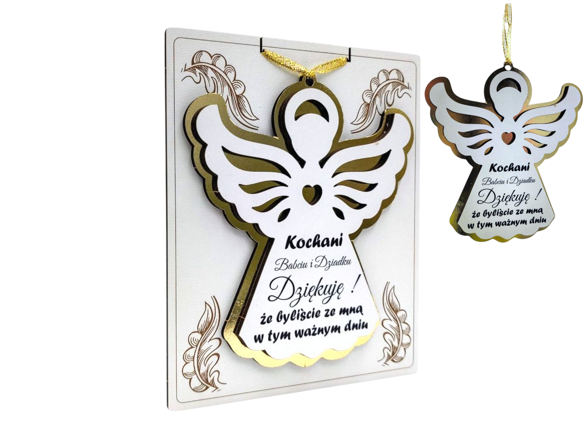 ANIOŁ ZAWIESZKA Podziękowanie dla Babci i Dziadka AZ8