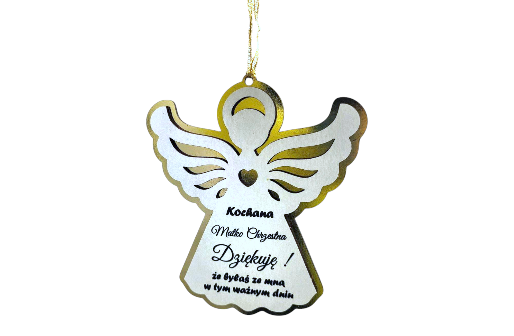 ANIOŁ ZAWIESZKA Podziękowanie dla Matki Chrzestnej AZ6 - obrazek 2