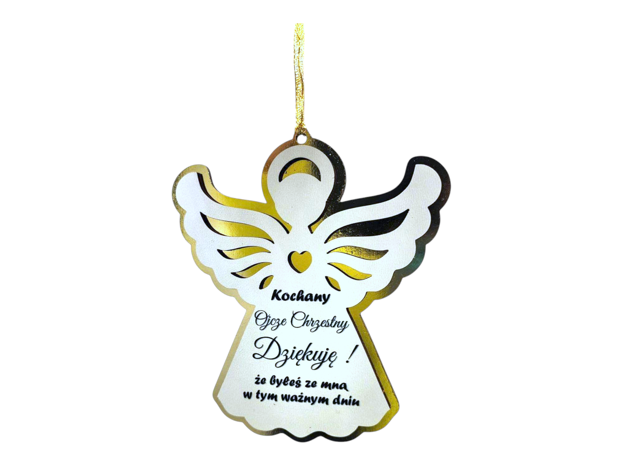 ANIOŁ ZAWIESZKA Podziękowanie dla Ojca Chrzestnego AZ7 - obrazek 3