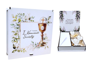 Pamiątka I Komunii Świetej Pudełko Prezent Komunijny PPK