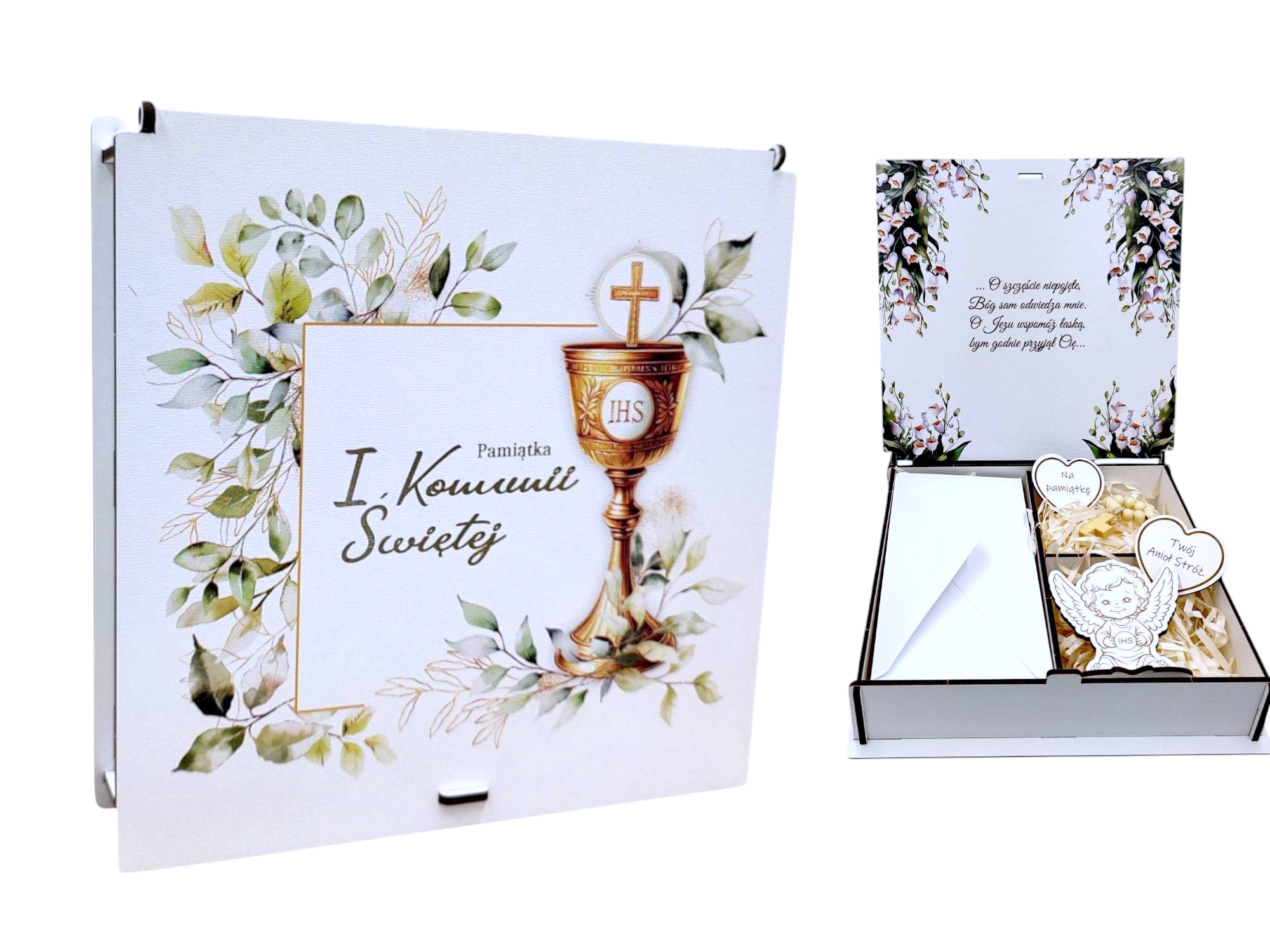 Pamiątka I Komunii Świetej Pudełko Prezent Komunijny PPK