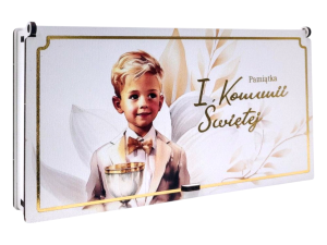 Pudełko na I Komunię Świętą dla Chłopca- na pieniądze PK8