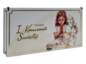 Pudełko na I Komunię Świętą dla Dziewczynki- na pieniądze PK6