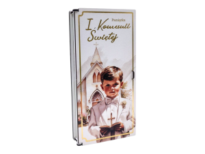 Pudełko na I Komunię Świętą dla Chłopca- na pieniądze PK7