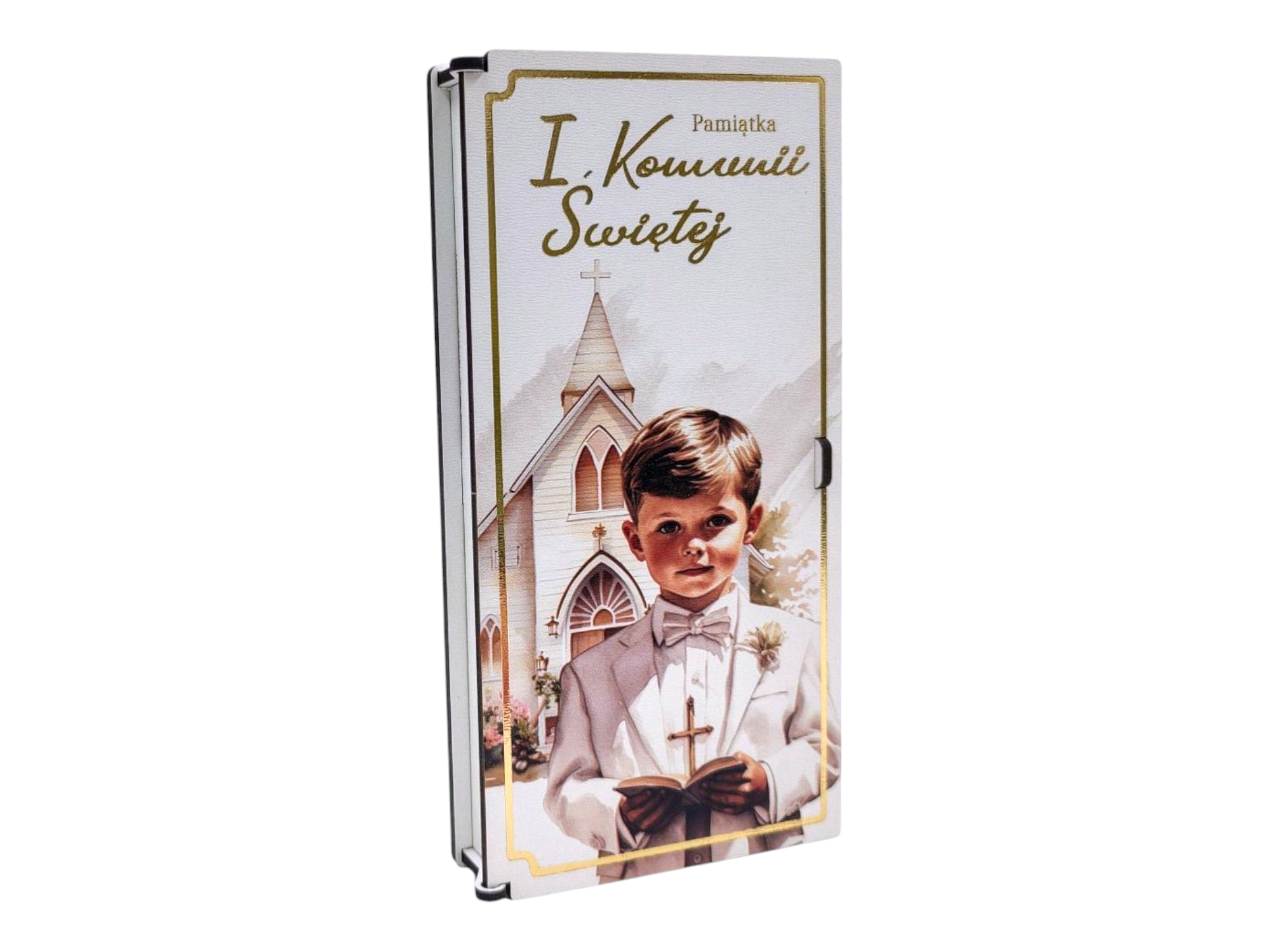 Pudełko na I Komunię Świętą dla Chłopca- na pieniądze PK7