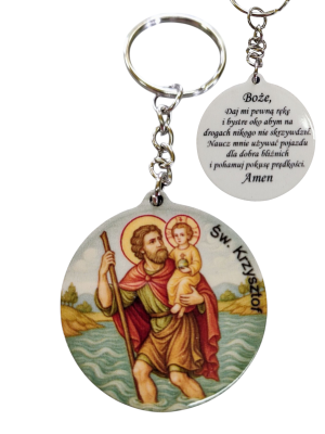 Brelok Św. Krzysztof BR12 Żelowany -PREMIUM