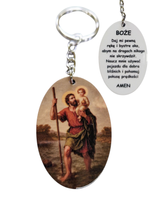 Brelok Św. Krzysztof BR13 Żelowany -PREMIUM
