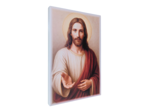 Obraz Jezusa Chrystusa Przyjdz do mnie -Jezus z Otwartą Dłonią M68 18 x 27 cm