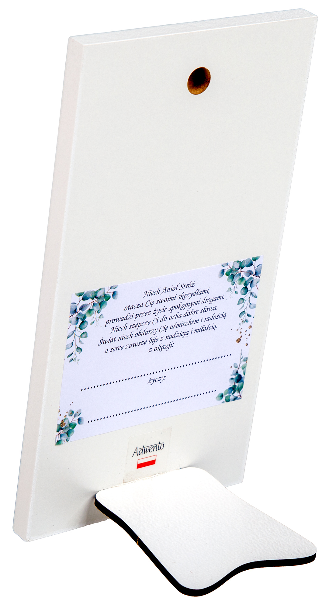 Obrazek Anioł Stróż z modlitwą „Aniele Boży”. L210 18x33cm - obrazek 3