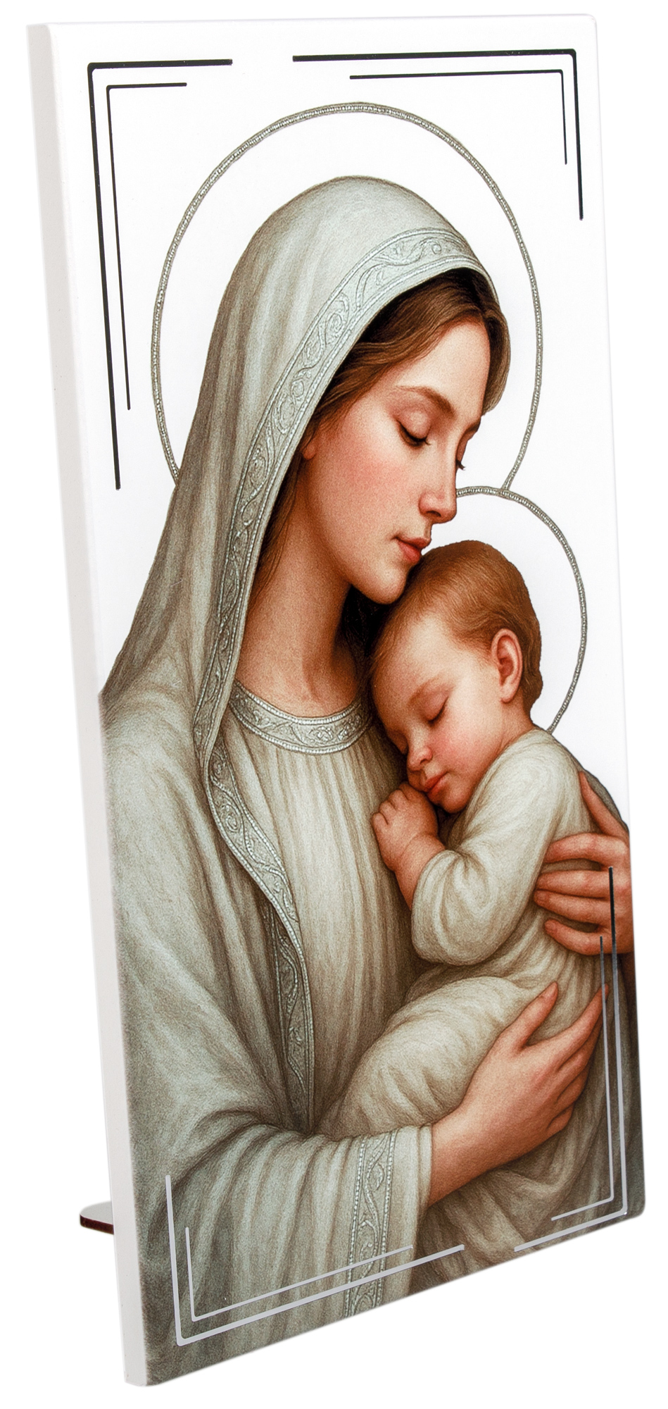 Obraz Matka Boska z Dzieciątkiem. L213 18x33cm