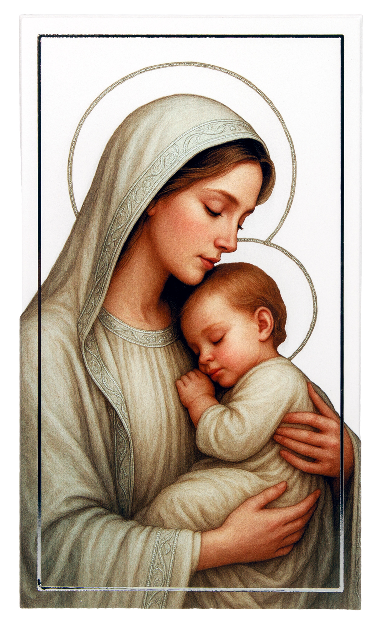 Obraz Matka Boska z Dzieciątkiem. M213 14x24cm - obrazek 2
