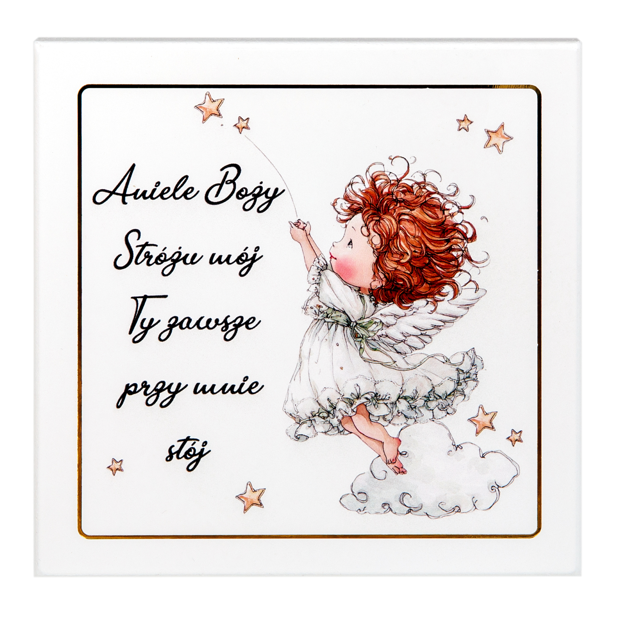 Obrazek Aniołek kwadrat K200 13x13cm - obrazek 2