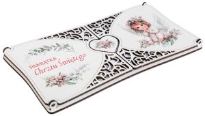 Pamiątka Chrztu Świętego - Elegancka kartka z aniołkiem KND2