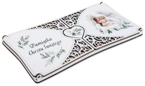 Pamiątka Chrztu Świętego - Elegancka kartka z aniołkiem KND5