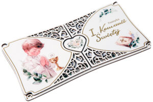 Pamiątka I Komunii Świetej - Elegancka kartka KNDK2