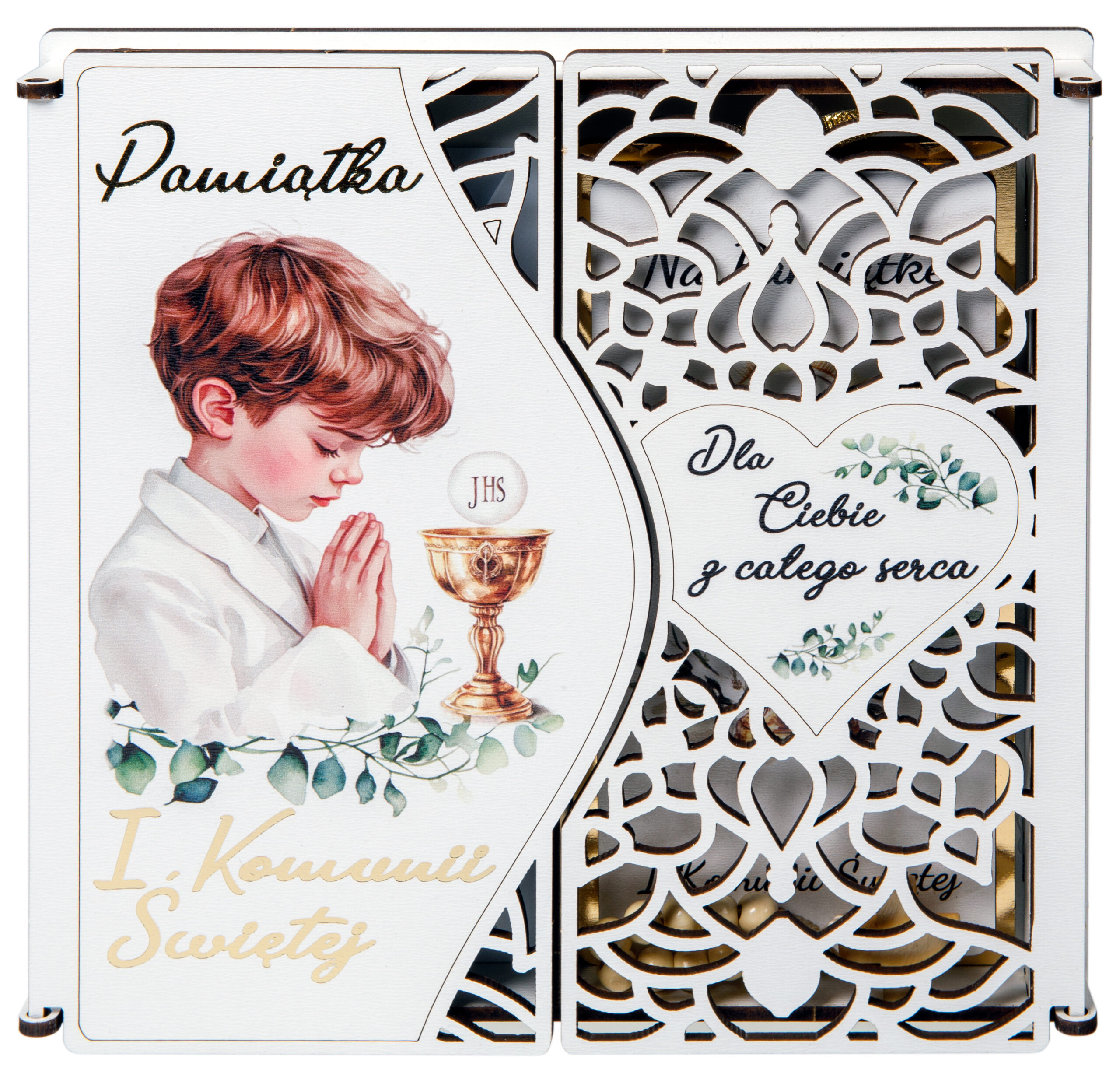 Pamiątka I Komunii Świętej - eleganckie pudełko PNDK2 - obrazek 2
