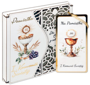Pamiątka I Komunii Świętej - eleganckie pudełko PNDK4